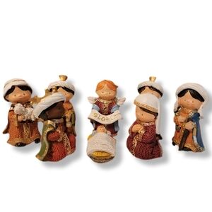 Decoris Hand Painted Nativity Scene